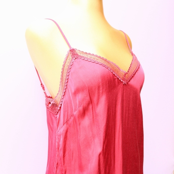 Anthropologie by MAGALI PASCAL Inez Midi Dress,Pink Medium,relaxed fit lace trim - Picture 4 of 12